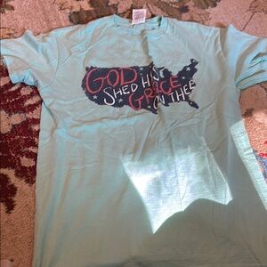 Light Blue Graphic T-Shirt